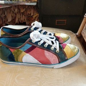 Coach velvet sneaker